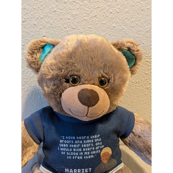 Rebel Girls Harriet Tubman BABW Bear 11" Stuffed Toy w/ Quote Empowerment Gift - Picture 8 of 10